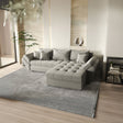 Colțar extensibil dumonde cu ladă de depozitare si sezut confortabil din spuma HR, Loana Royal Grey II 270x185 cm Fabrica