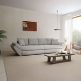 Canapea extensibilă dumonde cu ladă de depozitare si sezut confortabil din spuma HR, Loana Euphoria Gri 300x100 cm Fabrica