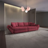 Canapea extensibilă dumonde cu ladă de depozitare si sezut confortabil din spuma HR, Loana Enjoy Rosu 300x100 cm Fabrica