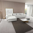Colțar extensibil dumonde cu ladă de depozitare si sezut confortabil din spuma HR, Loana XL Euphoria Alb 335x185 cm Fabrica