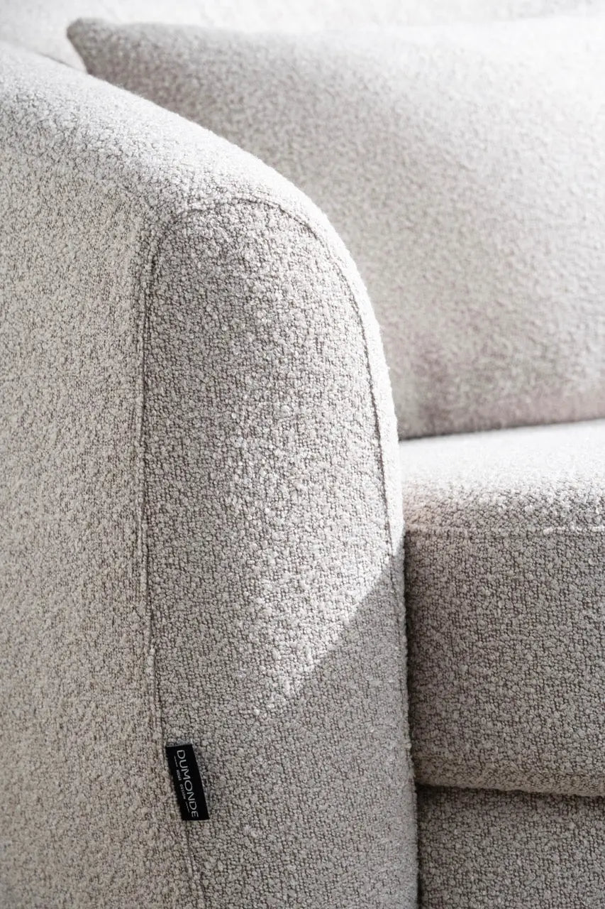 Fotoliu dumonde tapitat Bej modern Lorenzo 88x93cm ULK