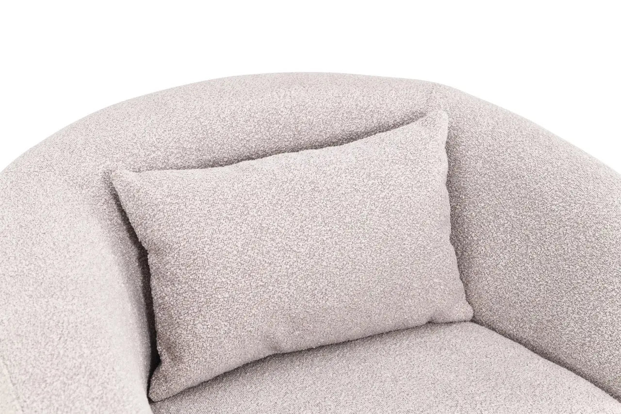 Fotoliu dumonde tapitat Bej modern Lorenzo 88x93cm ULK