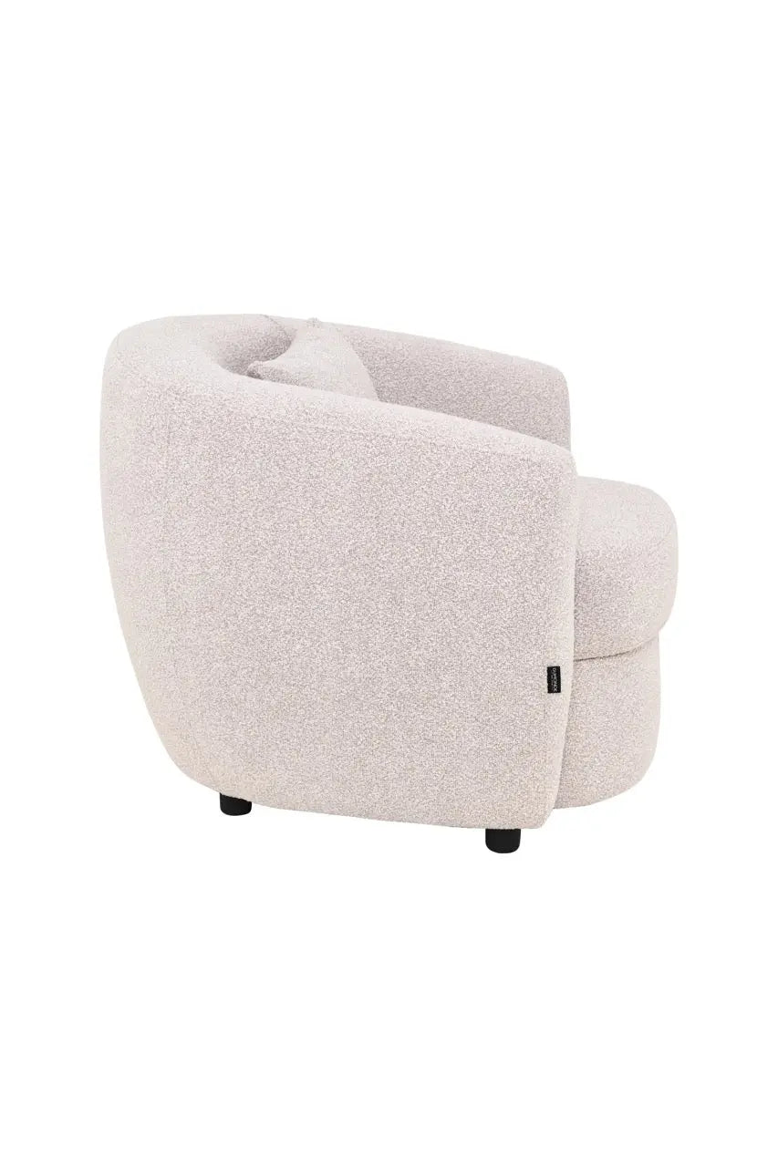 Fotoliu dumonde tapitat Bej modern Lorenzo 88x93cm ULK