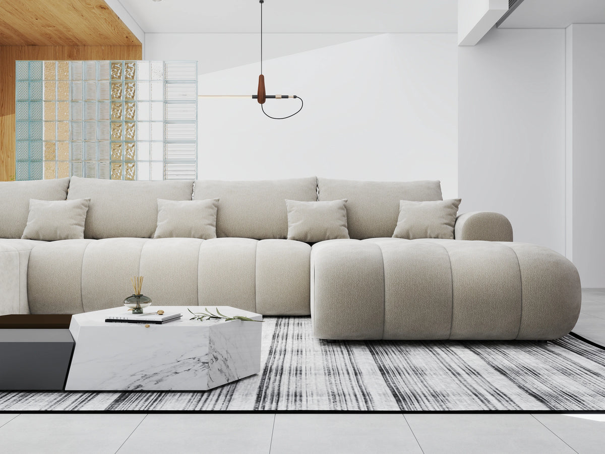 Colțar extensibil dumonde Milano U Vibe Bej 365x190 cm – vedere 2