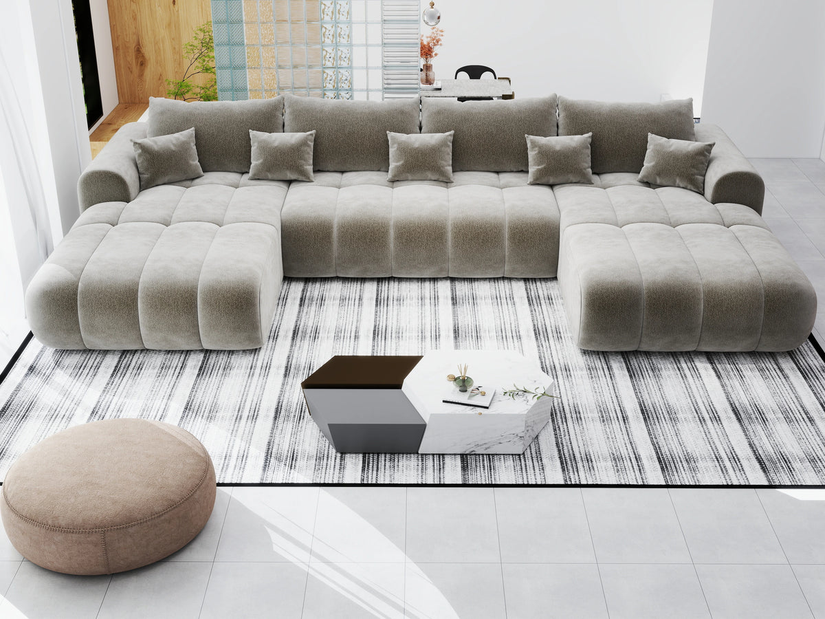 Colțar extensibil dumonde Milano U Vibe Maro 365x190 cm – vedere 4