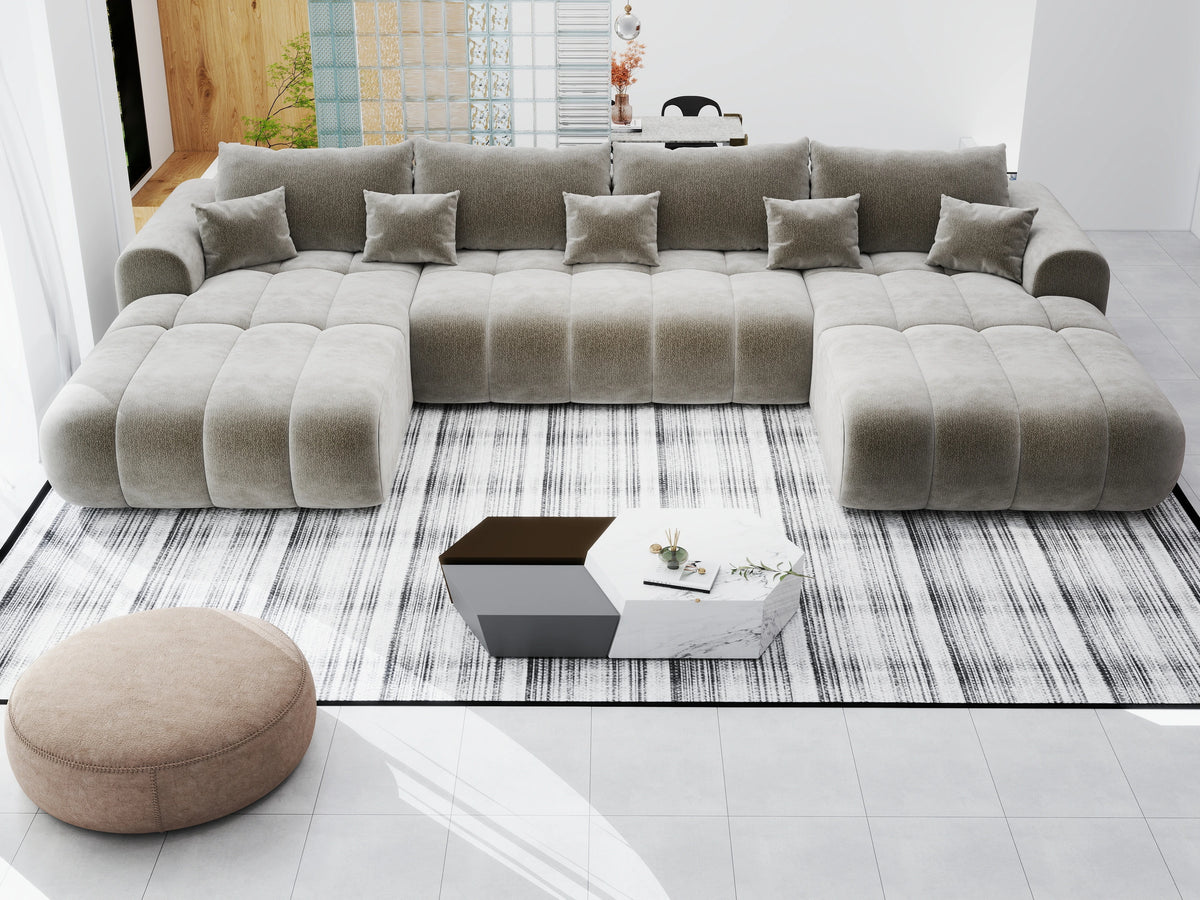 Colțar extensibil dumonde Milano U Vibe Maro 365x190 cm – vedere 8
