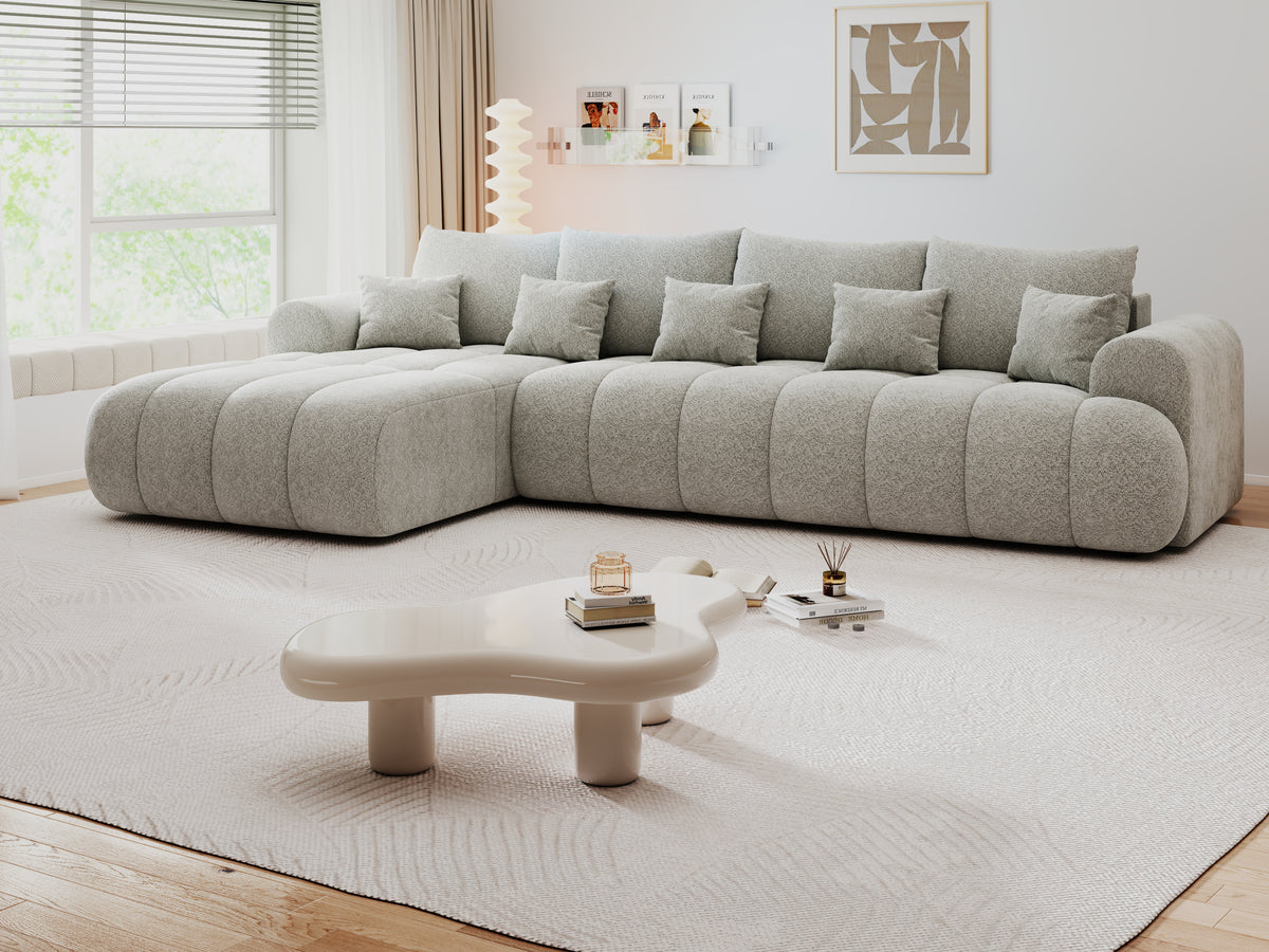 Colțar extensibil dumonde Milano XL Arena 15 Gri 327x175 cm – vedere 3