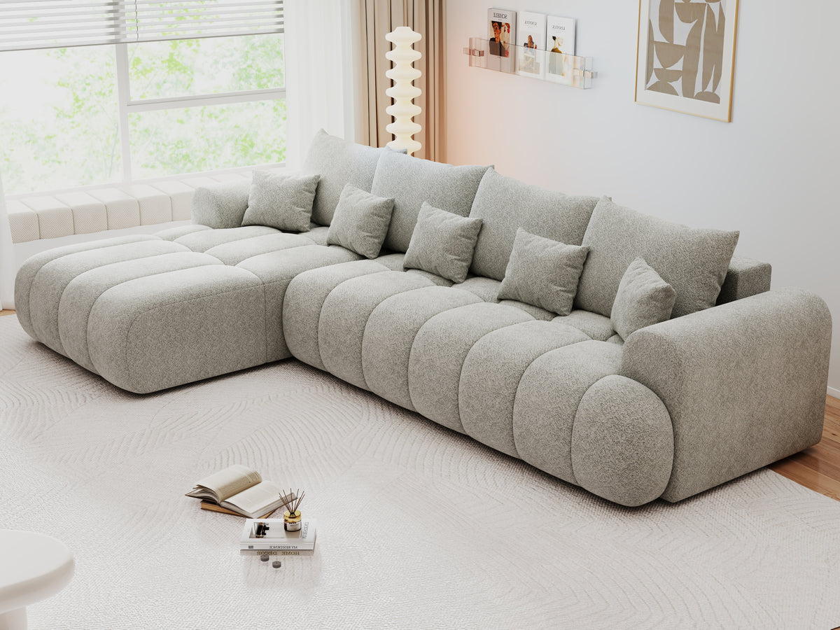 Colțar extensibil dumonde Milano XL Arena 15 Gri 327x175 cm – vedere 7