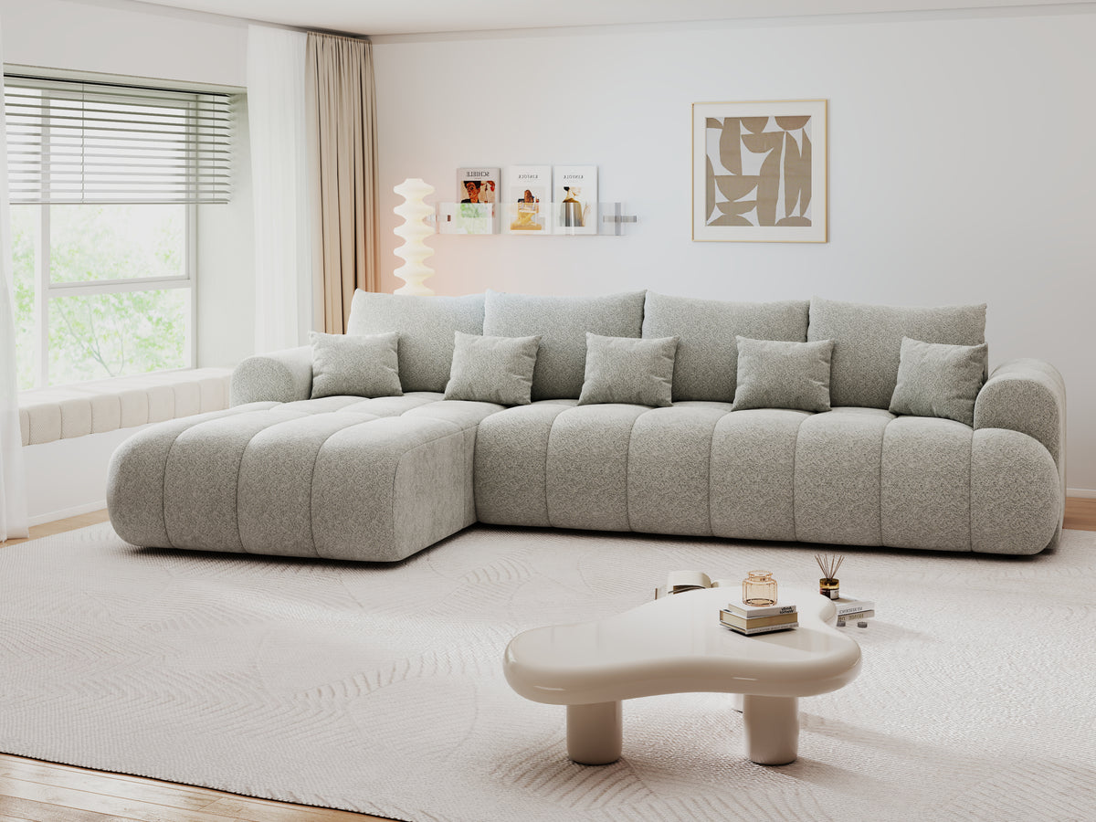 Colțar extensibil dumonde Milano XL Arena 15 Gri 327x175 cm – vedere 8