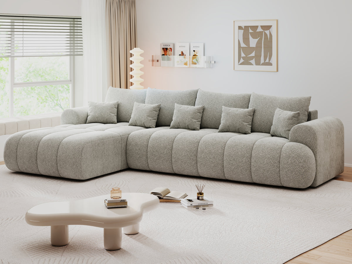 Colțar extensibil dumonde Milano XL Arena 15 Gri 327x175 cm – vedere 9