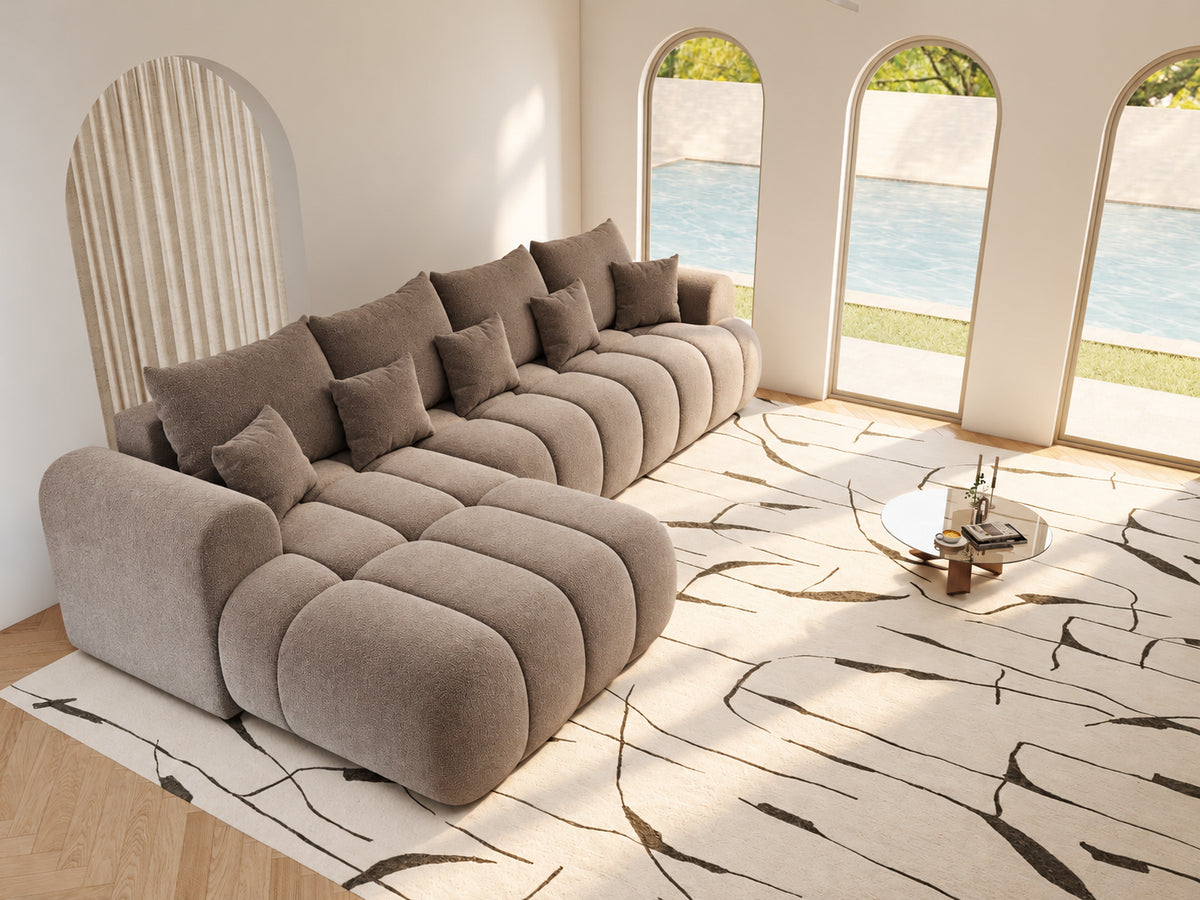 Colțar extensibil dumonde Milano XL Vibe 19 Maro 327x175 cm – vedere 8