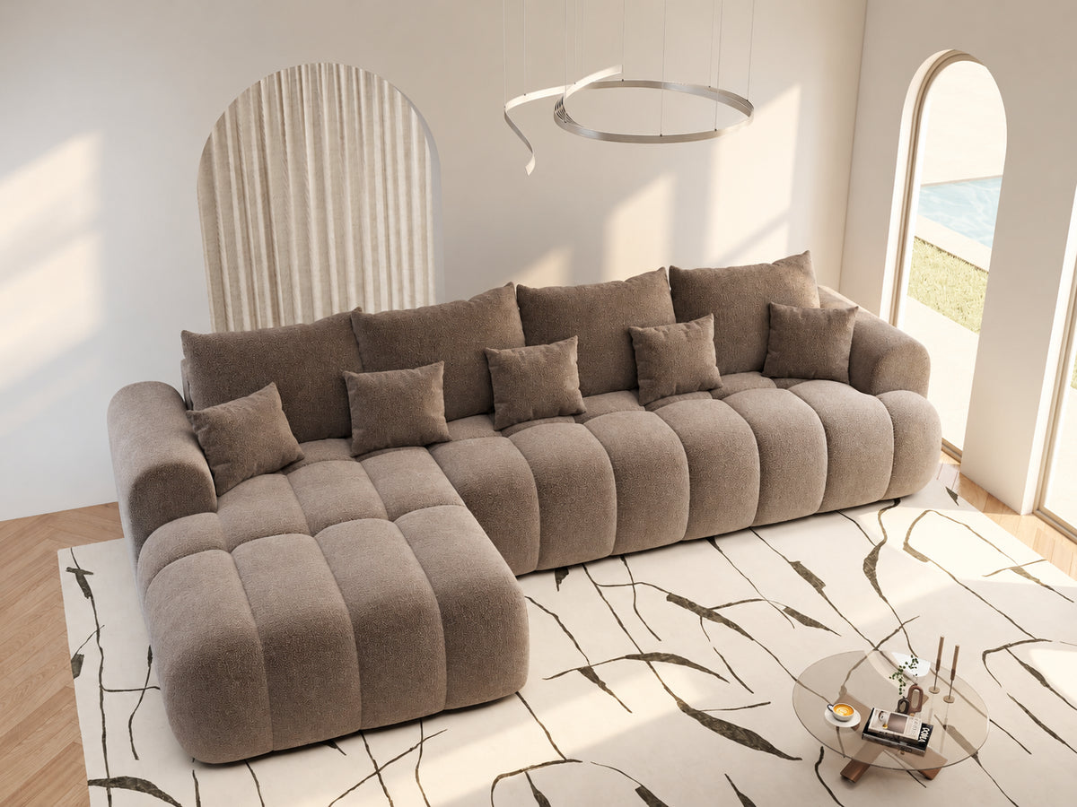 Colțar extensibil dumonde Milano XL Vibe 19 Maro 327x175 cm – vedere 9