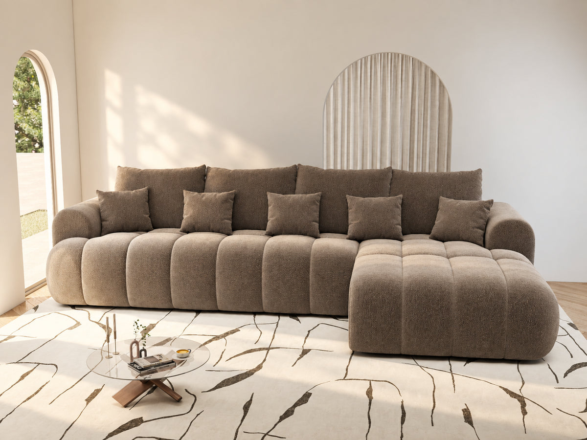 Colțar extensibil dumonde Milano XL Vibe 19 Maro II 327x175 cm – vedere 3