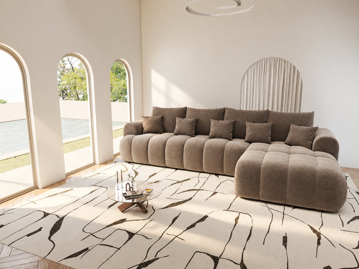 Colțar extensibil dumonde Milano XL Vibe 19 Maro II 327x175 cm – vedere 7