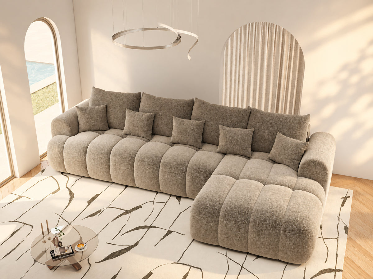 Colțar extensibil dumonde Milano XL Vibe 21 Maro II 327x175 cm – vedere 2