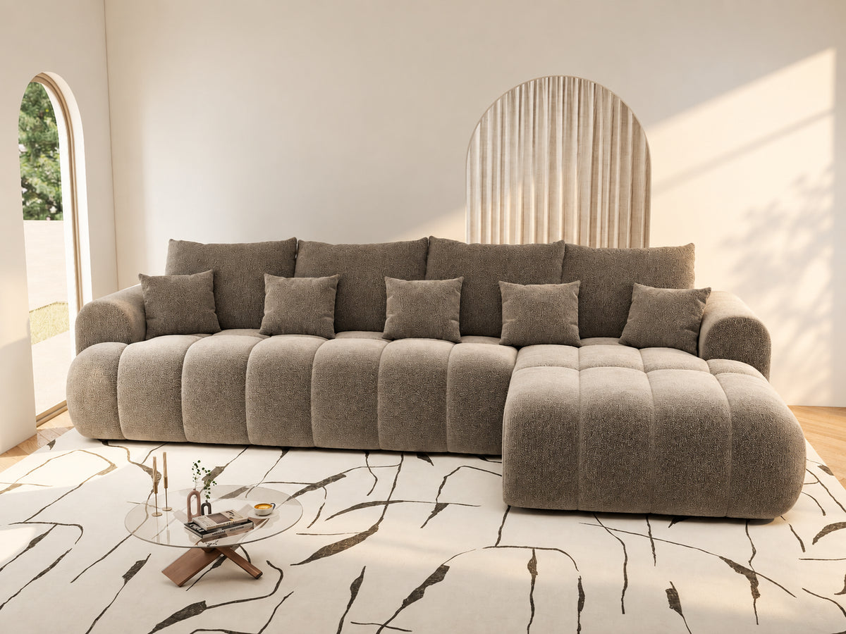 Colțar extensibil dumonde Milano XL Vibe 21 Maro II 327x175 cm – vedere 3