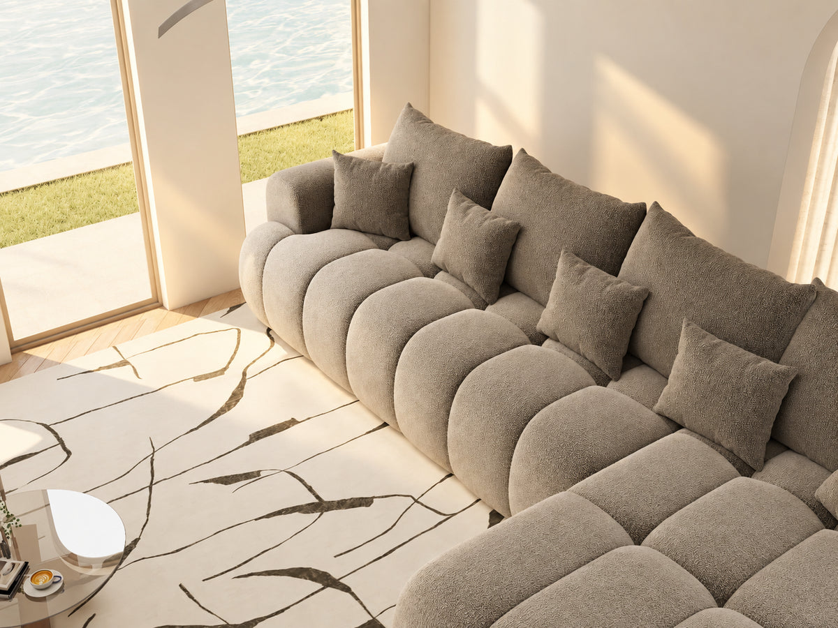 Colțar extensibil dumonde Milano XL Vibe 21 Maro II 327x175 cm – vedere 9