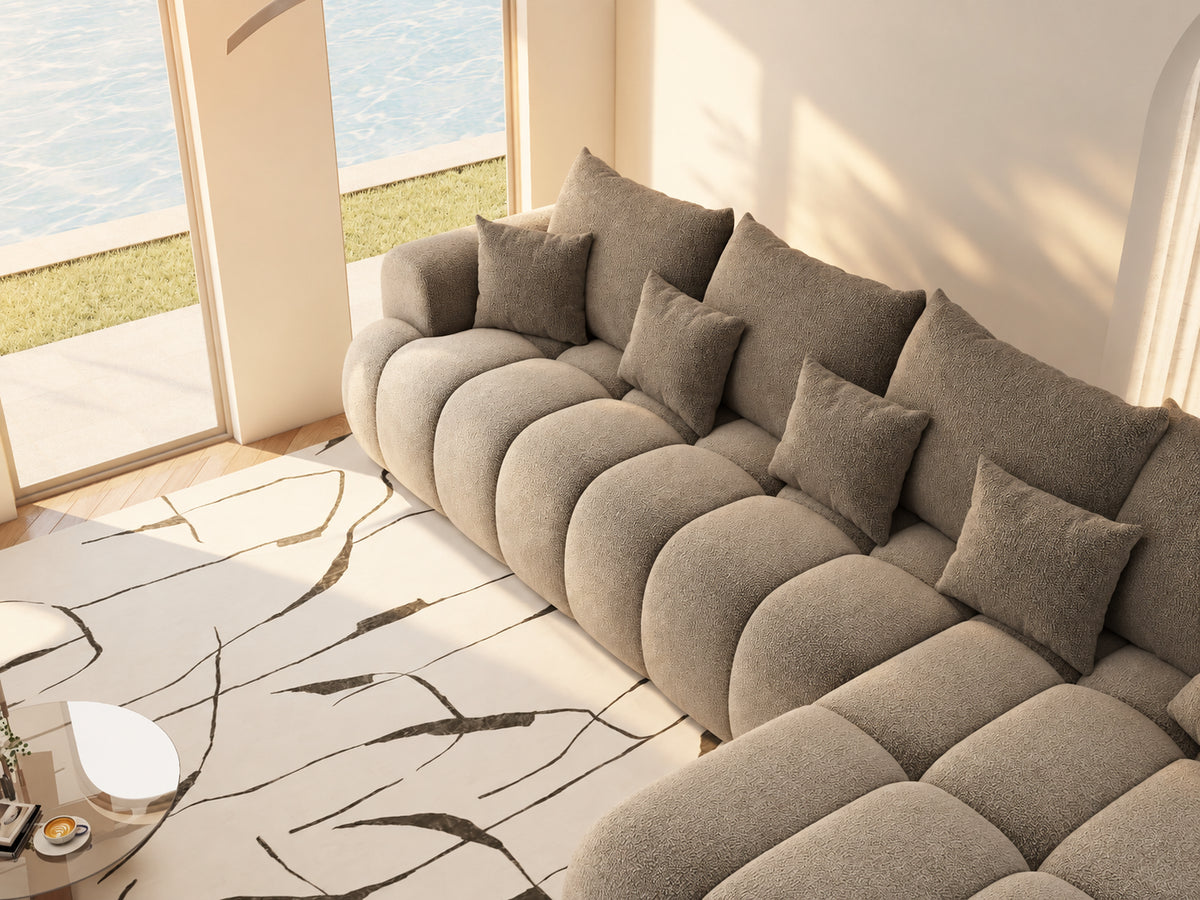 Colțar extensibil dumonde Milano XL Vibe 21 Maro II 327x175 cm – vedere 10
