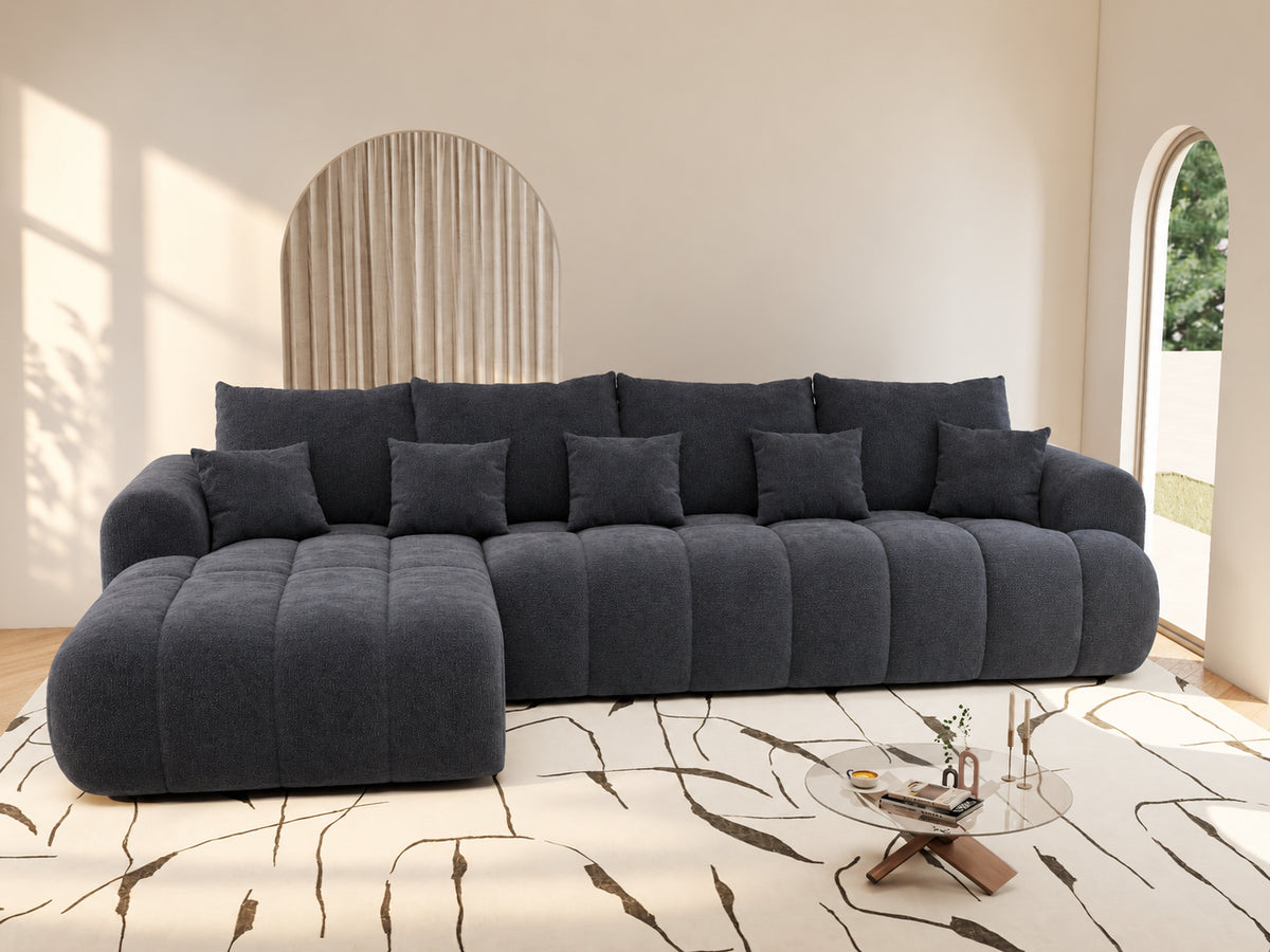 Colțar extensibil dumonde Milano XL Vibe 97 Gri Antracit 327x175 cm – vedere 2