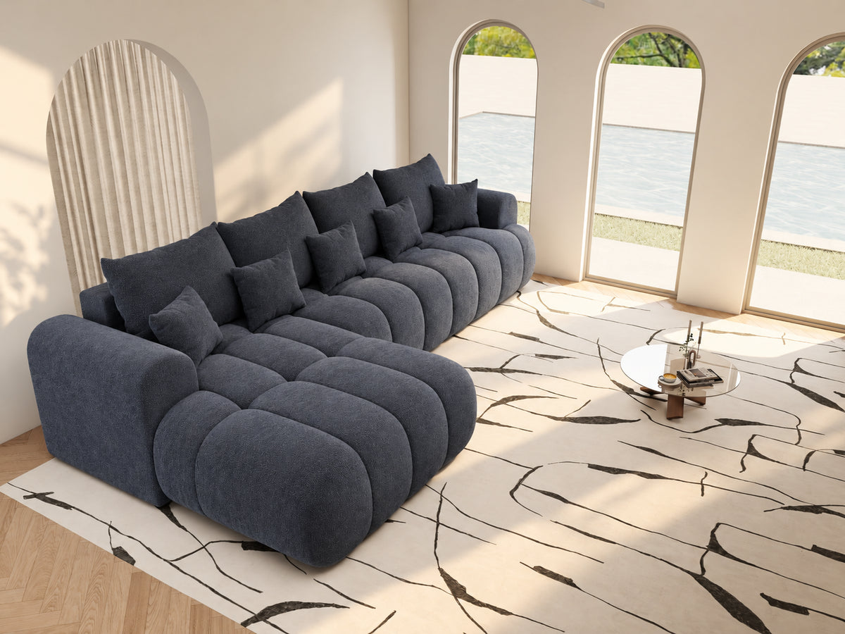 Colțar extensibil dumonde Milano XL Vibe 97 Gri Antracit 327x175 cm – vedere 4