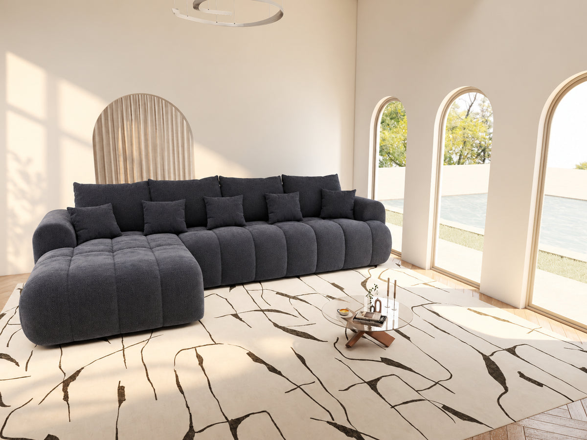 Colțar extensibil dumonde Milano XL Vibe 97 Gri Antracit 327x175 cm – vedere 5