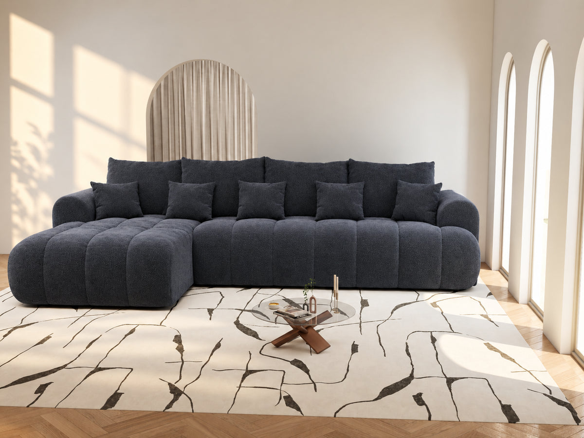 Colțar extensibil dumonde Milano XL Vibe 97 Gri Antracit 327x175 cm – vedere 8