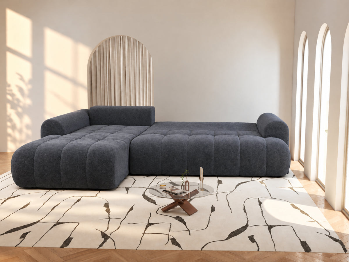 Colțar extensibil dumonde Milano XL Vibe 97 Gri Antracit 327x175 cm – vedere 11