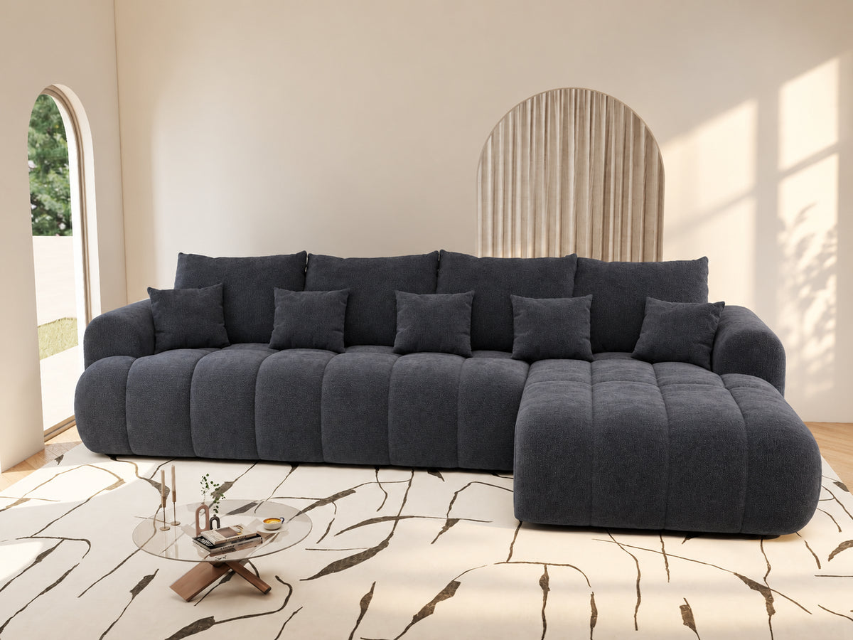 Colțar extensibil dumonde Milano XL Vibe 97 Gri Antracit II 327x175 cm – vedere 2