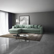 Colțar extensibil dumonde cu ladă de depozitare si sezut confortabil din spuma HR, Gloria Mint Ambience 320x183 cm Fabrica