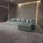 Colțar extensibil dumonde cu ladă de depozitare si sezut confortabil din spuma HR, Loana XL Enjoy Mint II 335x185 cm Fabrica