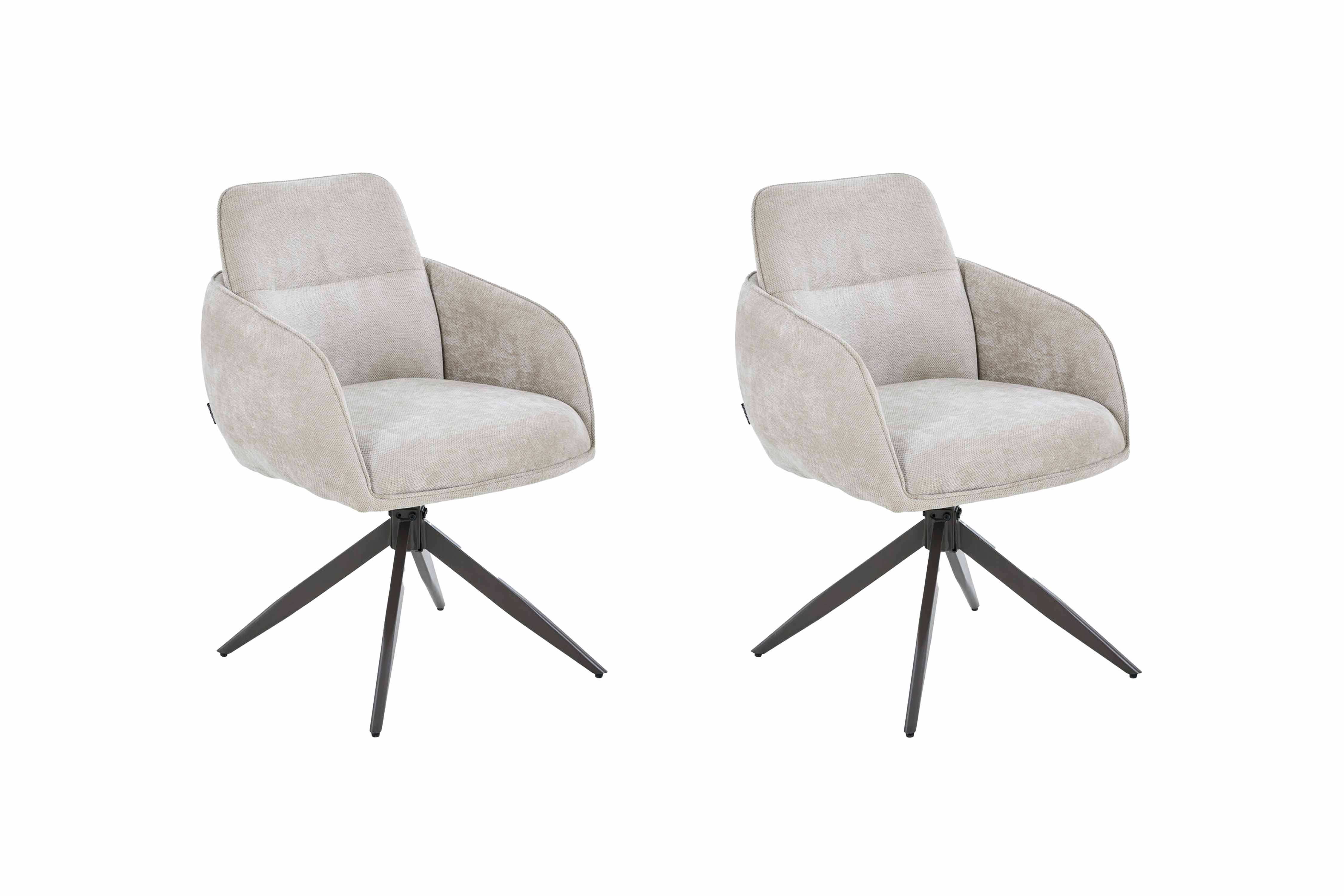 Scaun tapitat cu stofa si picioare metalice Nest 60x88 cm