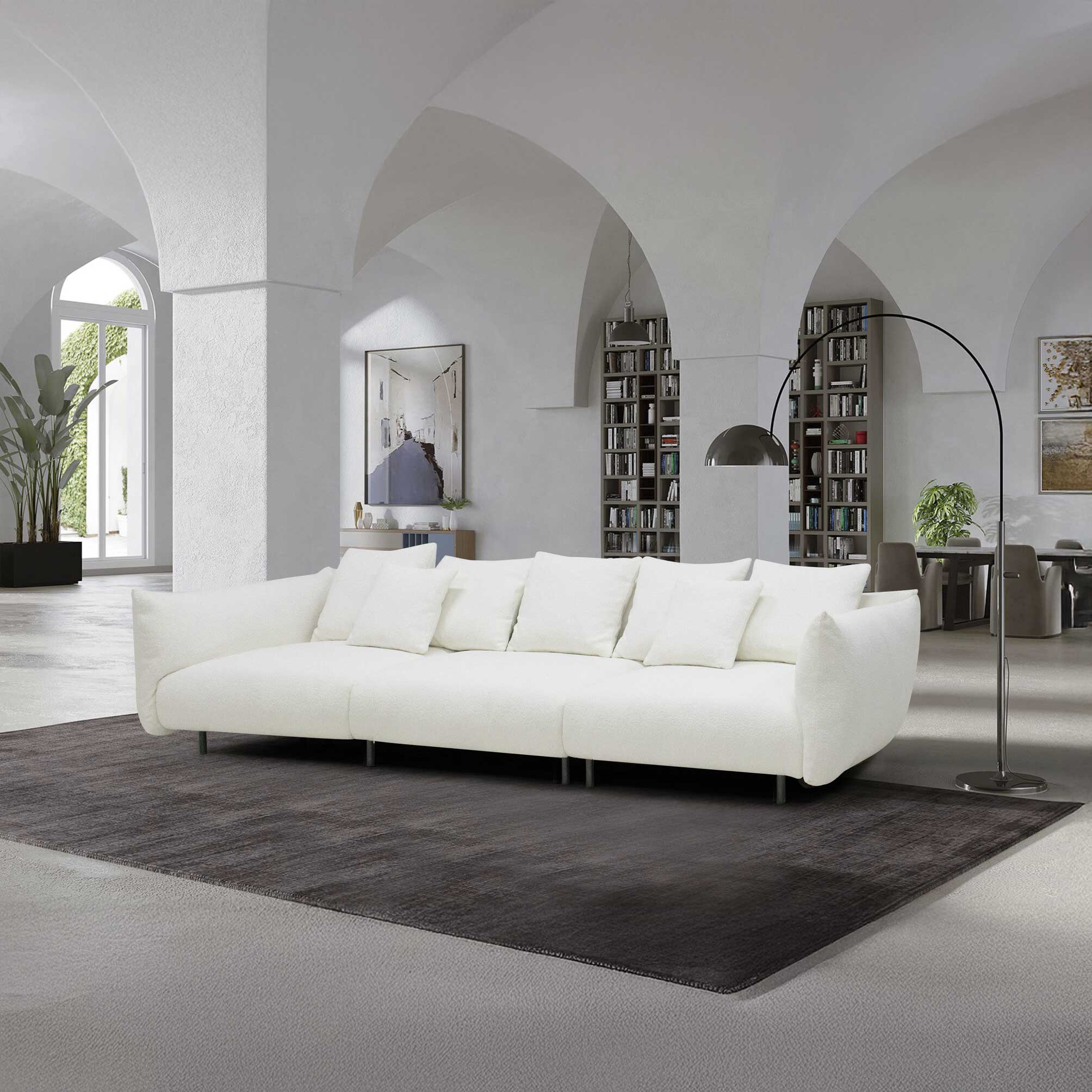 Canapea dumonde cu sezut confortabil din spuma HR Osiris 330x113 cm