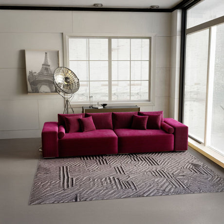 Canapea extensibilă dumonde cu ladă de depozitare si sezut confortabil din spuma HR, Marbela Zoom Red XXL 295x100 cm fabrica