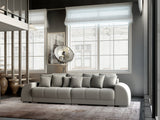 Canapea extensibilă dumonde cu 2 lăzi de depozitare si sezut confortabil din spuma HR, Verona Royal Grey 310x100 cm Fabrica