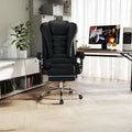 Scaun Directorial Dumonde OMEGA, cotiere 3D, mecanism multifuncțional, ecopiele, suport picioare, negru