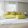 Colțar extensibil dumonde cu ladă de depozitare si sezut confortabil din spuma high-density, Berlin Enjoy Verde 280x185 cm II