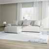 Colțar extensibil dumonde cu ladă de depozitare si sezut confortabil din spuma high-density, Berlin Enjoy Bej 280x185 cm