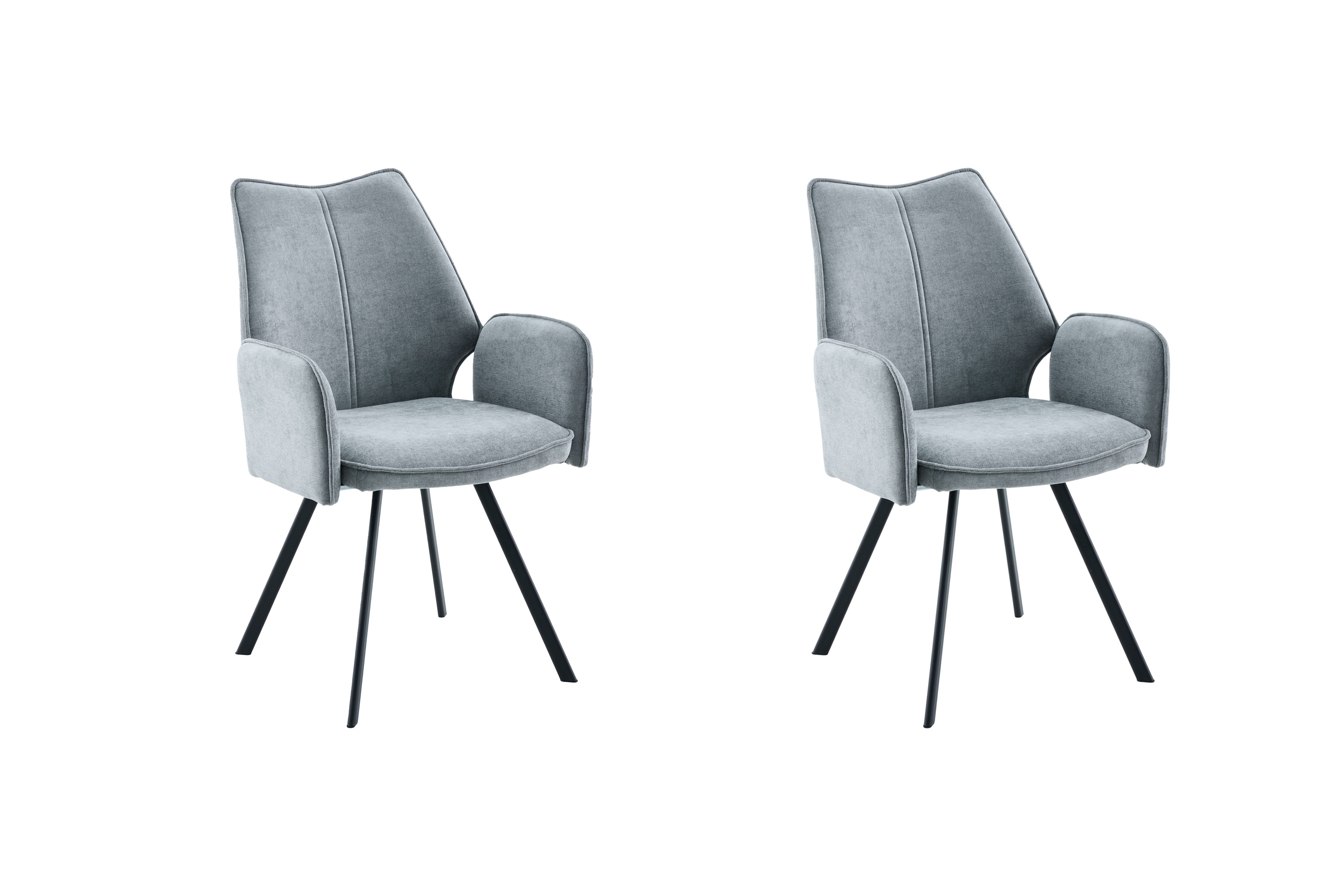 Scaun tapitat cu stofa si picioare metalice Velour