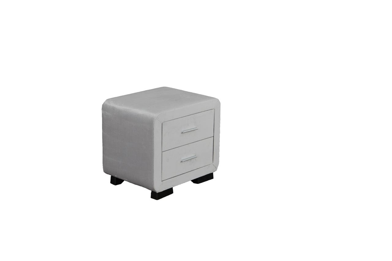 Noptiera dumonde tapitata plush alb Velvet WLS