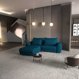 Colțar extensibil dumonde cu ladă de depozitare si sezut confortabil din spuma HR, Denver Enjoy Verde Petrol 275x185 cm Fabrica