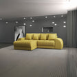 Colțar extensibil dumonde cu ladă de depozitare si sezut confortabil din spuma HR, Verona Enjoy Melon 290x185 cm Fabrica
