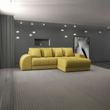 Colțar extensibil dumonde cu ladă de depozitare si sezut confortabil din spuma HR, Verona Enjoy Melon II 290x185 cm Fabrica