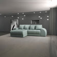 Colțar extensibil dumonde cu ladă de depozitare si sezut confortabil din spuma HR, Verona Enjoy Mint 290x185 cm Fabrica