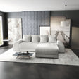 Colțar extensibil dumonde cu ladă de depozitare si sezut confortabil din spuma HR, Verona Zoom Gri II 290x185 cm Fabrica