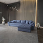 Colțar extensibil dumonde cu ladă de depozitare si sezut confortabil din spuma HR, Loana XL Enjoy Albastru II 335x185 cm Fabrica