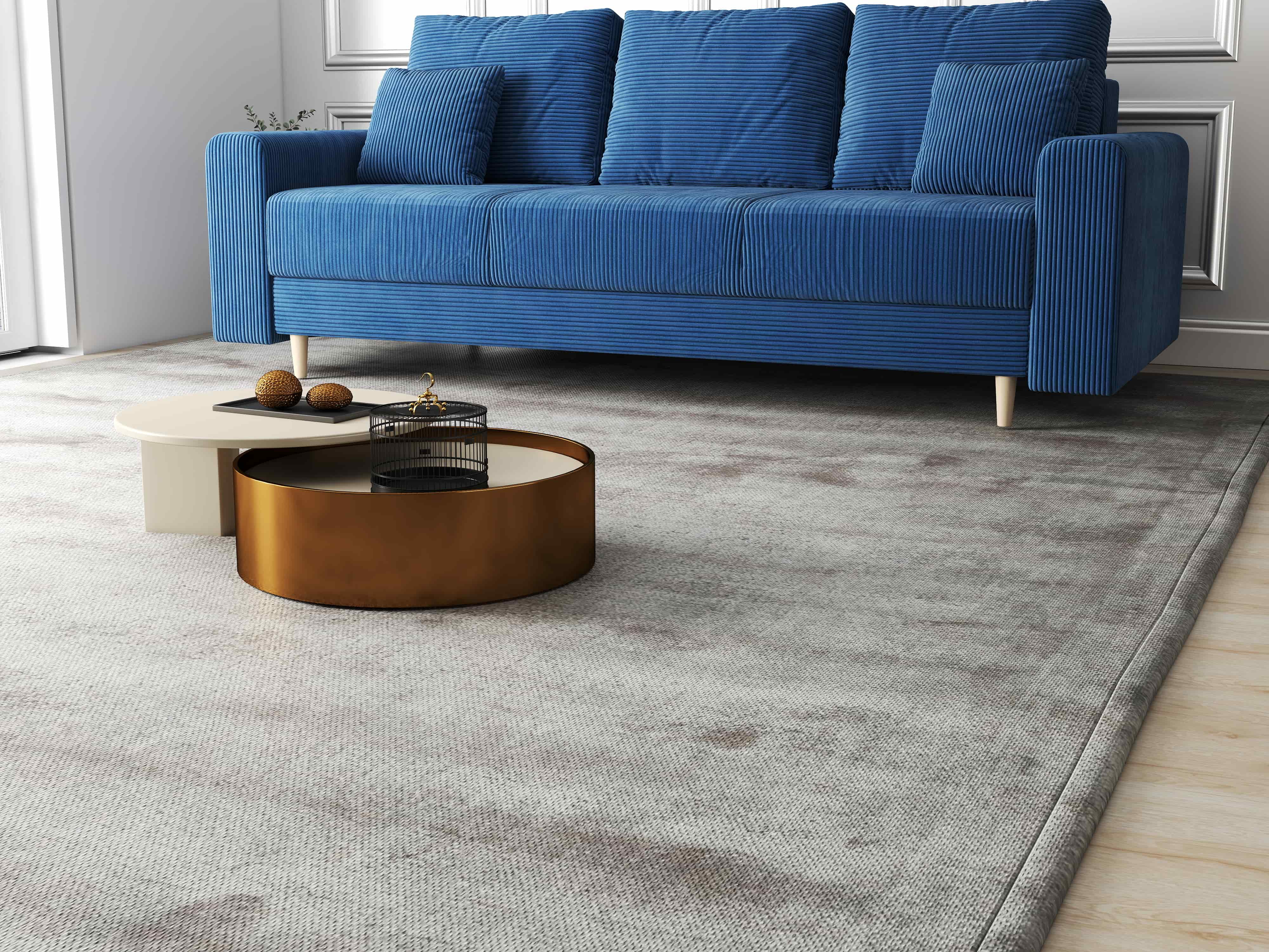 Canapea extensibilă dumonde cu ladă de depozitare si sezut confortabil din spuma HR, Kronos Zoom Albastru 210x100 cm fabrica