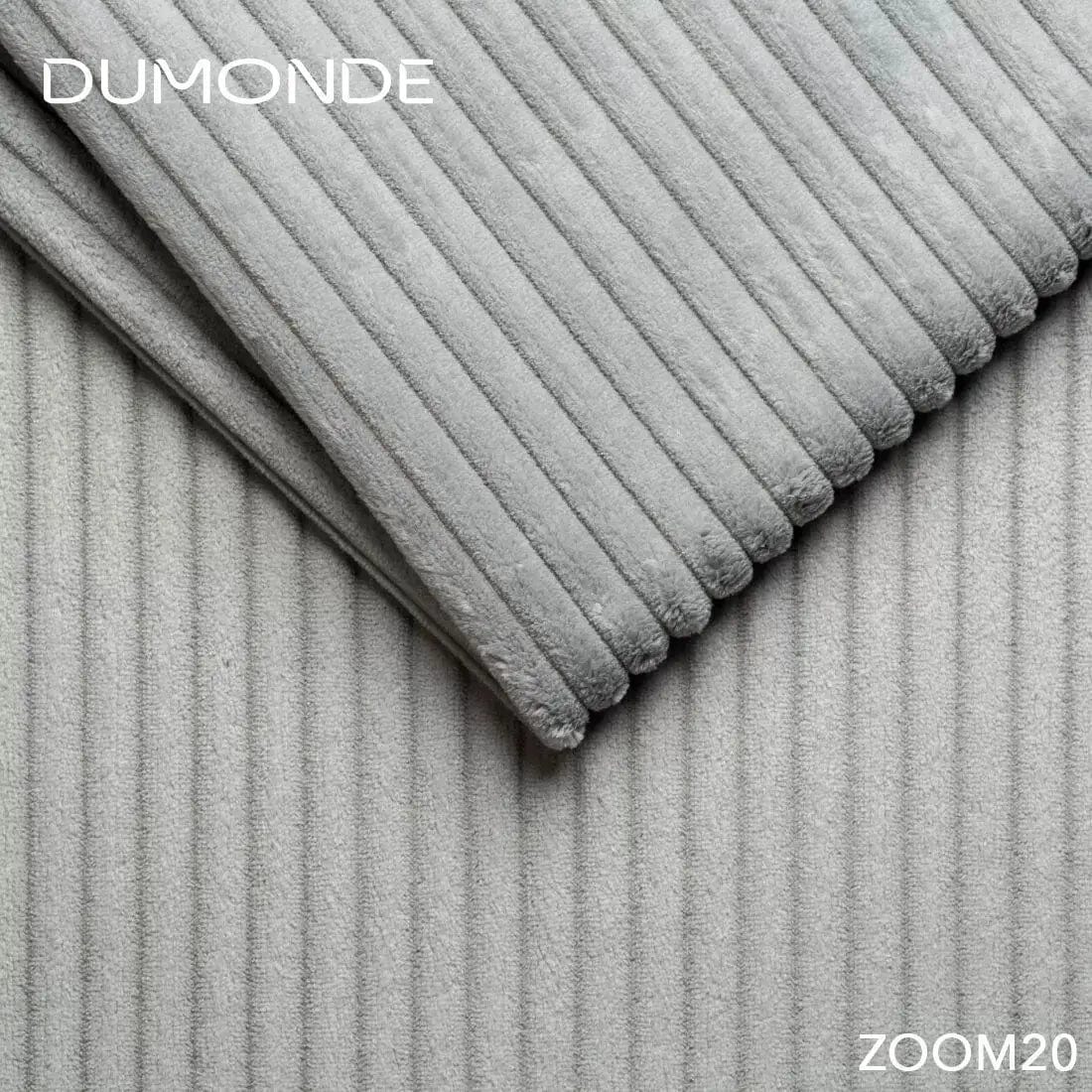 Colțar extensibil dumonde cu ladă de depozitare si sezut confortabil din spuma HR, Loana U Zoom Grey 355x185 cm