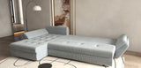 Colțar extensibil dumonde cu ladă de depozitare si sezut confortabil din spuma HR, Loana XL Zoom Mint II 335x185 cm Fabrica