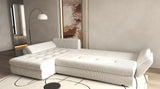 Colțar extensibil dumonde cu ladă de depozitare si sezut confortabil din spuma HR, Loana XL Zoom Gri II 335x185 cm Fabrica