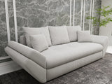 Canapea extensibilă dumonde cu ladă de depozitare si sezut confortabil din spuma HR, Loana Zoom Grey 250x100 cm Fabrica
